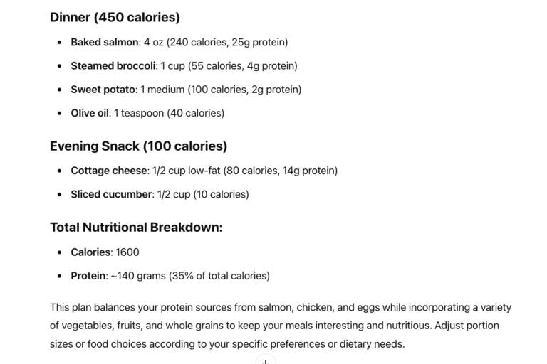 Protein-focused meal plan for GLP-1 medication users to preserve muscle